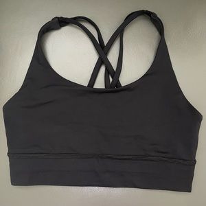 Lululemon Energy Longline Bra Size 8 Black
